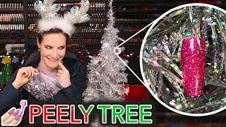 Decorating my Cristmas Tree with my Nail Peelies