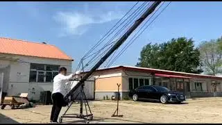 octagonal arm manual telescopic crane