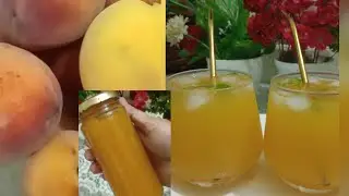 Peach Sharbat Recipe | आड़ू का शरबत | Healthy Juice Recipe | Vairal Sammer Drink Recipe 2025