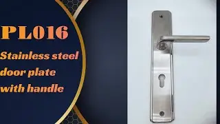 Glowing Hardware Stainless steel stamping hollow door lever handle with plate PL016