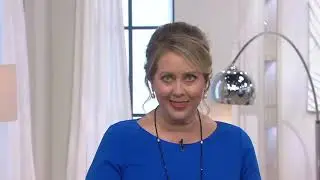 Oval Gemstone and Diamond 14K Gold Band Ring on QVC