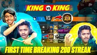 First Time Break 200 Winning Streak 😱 Huzai vs Kaal Yt 😡 काल को गुस्सा आ गया || Free Fire Max