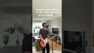 Stripped down version of Like A Meteor is up on our channel ☄️ #metalcore #rock #strippeddown #live