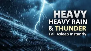 ⛈️ Thunderstorm Night with Heavy Rain | Relax, Reduce Stress & Sleep Deeply