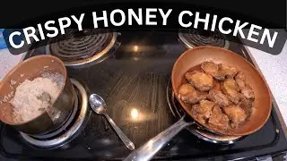 Crispy Honey Chicken with Rice Dinner (POV) - easy weekday meal, 30-minute meal, healthy recipe