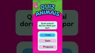 Quiz Animal!!Teste seus conhecimentos #quiz #quizshorts #videoshort #videos