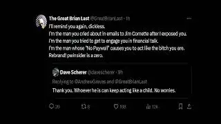 BRIAN LAST & JIM CORNETTE / DAVE SCHERER PWINSIDER ONLINE ARGUMENT RECAP