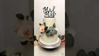 Простой свадебный торт, приготовленный своими руками! (идеально подходит для начинающих) #декорир...