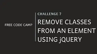 FCC -  Remove Classes From An Element With jQuery - SOLUTION !!!