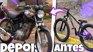 DIA DE TREINO NA RUA DO GRAU DE BIKE😍🤓!! (at&eacute; andei de moto kkkkk)