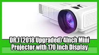 DR J 2018 Upgraded 4 Inch Mini Projector with 170