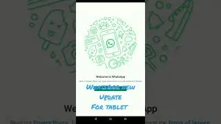 How to download WhatsApp for tablet #new #update #whatsapp