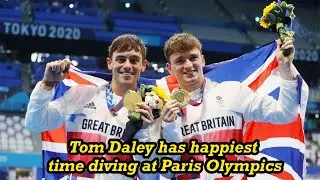 Diving-Family man Tom Daley has happiest time diving at Paris Olympics