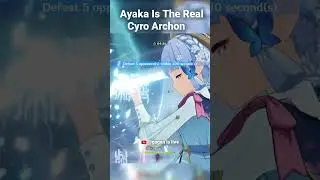 Ayaka Is The Real Cryo Archon ❄️ #viral #genshinimpact #trendingshorts #hoyocreators