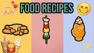Toca Boca food recipes 😋🍟🍔🍕 | toca boca food | rare food recipes | toca boca food ideas