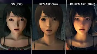 Сравнение Fatal Frame 2 (PS2) и Remake (Wii) (катсцены, механика игрового процесса) #remake #horr...