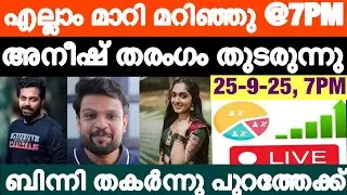 🔴LIVE: Voting Result Today 7 PM | Asianet Hotstar BiggBoss Malayalam Season 7 Latest Vote Result