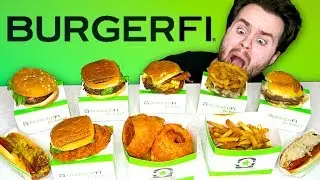 i spent $100 at BurgerFi and tried EVERYTHING... - Fast Food Taste Test