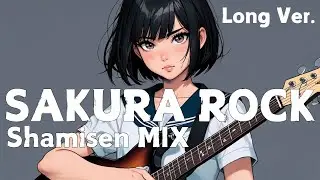 【Japanese BGM 3-Hour Ver.】Shamisen Rock - Her Rock Journey