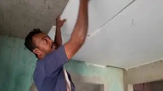rebaixado teto da copa com forro de isopor muito top