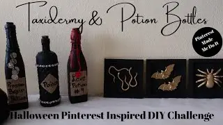 Taxidermy & Potion Bottles | Halloween Pinterest Inspired DIY Challenge