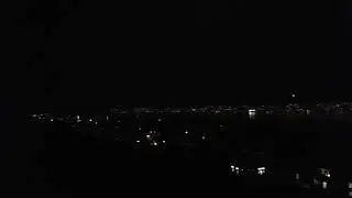 Silent Z&uuml;rich with lightning over lake zurich