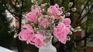 French beaded flower - Cherry blossoms