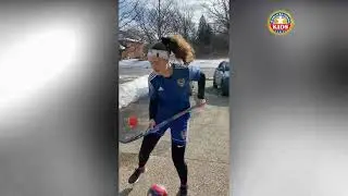 Kids World Record: Longest Time Air Simultaneously Dribbling a Field Hockey Ball and a Soccer Ball