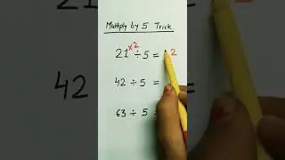 Multiply by 5 trick #maths #mathtricks #mathkeeda #viralmaths