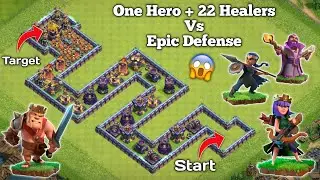 Coc Heroes + Healers &times;22 Vs Epic Defense Formation |AS Clash| #viral #subscribe #trending #challenge