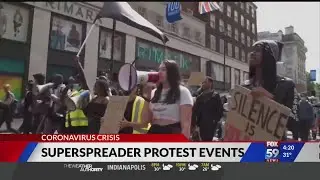 Superspreader protest events