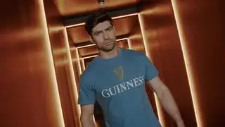 Guinness Trademark Label Blue T-Shirt