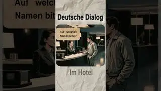Im Hotel - Deutsche Dialog - German Conversation  #deutsch #deutschlernen #lernen #deutschkurs