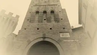 CALDAROLA il Borgo, I Castello Pallotta( prima del terremoto) ed il PIno secolare @manortiz46az