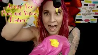 PINK INTO YELLOW OMBRE HAIR DYE - Testing Arctic Fox Virgin Pink and Neon Moon Yellow