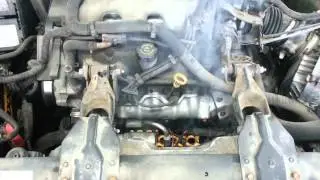 Smoking starter when starting up car.