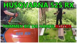 Mit Husqvarna 525 RX - Hohes Gras Trimmen