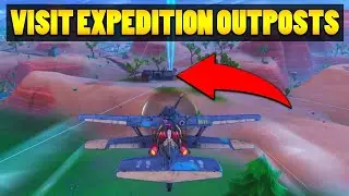 Fortnite Visit Expedition Outposts in Single Match زيارة 4 مطارات في ماتش واحد