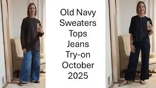 Oct 2025 Old Navy Sweaters and Tops Try on Haul