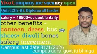 Vivo Company Bharti🔥🔥 2026 | Permanent Job | Fresher & Experienced apply 👇👇👇👇