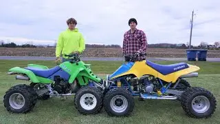 Kawasaki Tecate 250cc Vs Suzuki Quadracer 250cc (The Fastest 2-Stroke 250cc Quads)