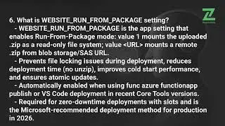 Azure Functions Deployment Options Interview Questions