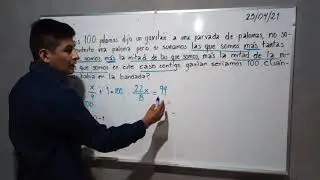 PROBLEMA DE LAS 100 PALOMAS
