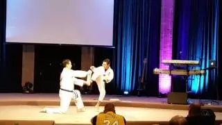 OKCFC Taekwondo demonstrate