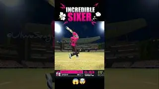 💥Incredible Sixer🤯 by Steve Smith in Real Cricket | Sydney Sixers vs Sydney Thunder in rc24 #shorts