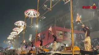 Watch Full Ganga Arti At Dashashwamedh Ghat Varanasi - Kashi , Shubh Puja, Varanasi Famous Arti