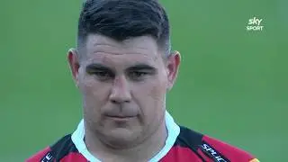 Haka for Dwayne Sweeney's 100th match