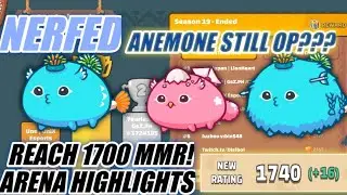Reach 1700 with NERFED ANEMONE + HARE BIRD!  (AAB) Axie Infinity Arena gameplay | Aqua, Aqua, Bird |