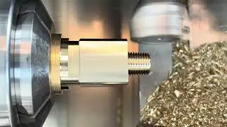 Processing of brass parts#cnc #machine #machining