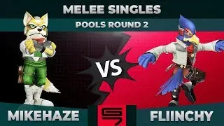 MikeHaze vs FLiiNcHy - Melee Singles: Pools R2 Winners Semifinal - Genesis 7 | Fox vs Falco